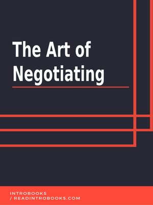 cover image of The Art of Negotiating